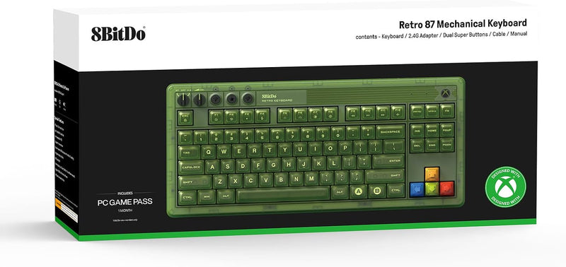 8BitDo Mechanical Keyboard Xbox Forest Ed.