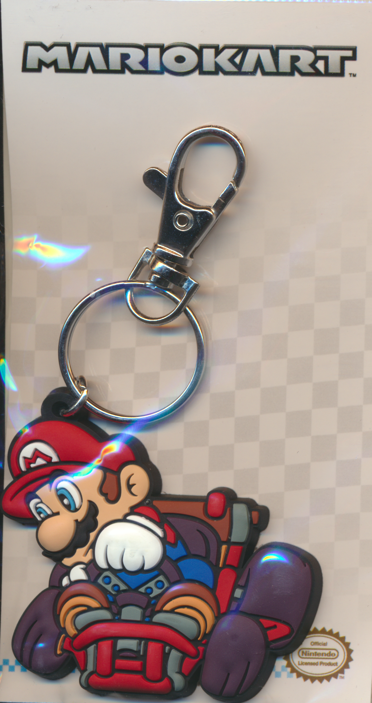 Super Mario - Soft PVC Keychain - Mario Kart