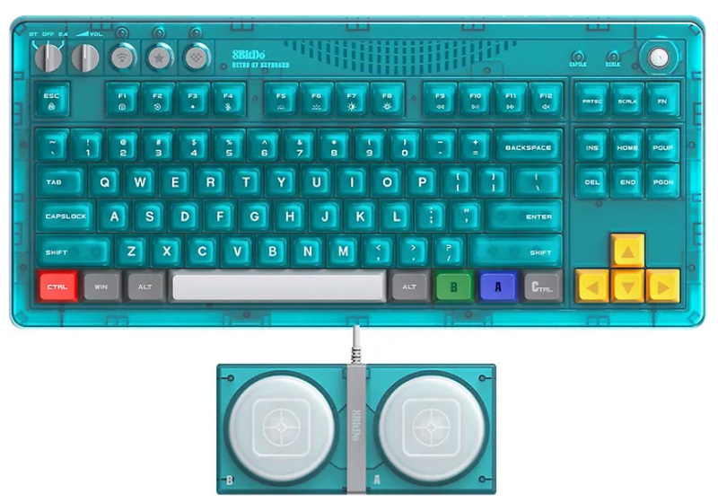 8BitDo Mechanical Keyboard Clear Blue