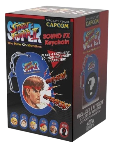 Street Fighter 2 Sound FX Key Chain Blind Box - 8 Pcs