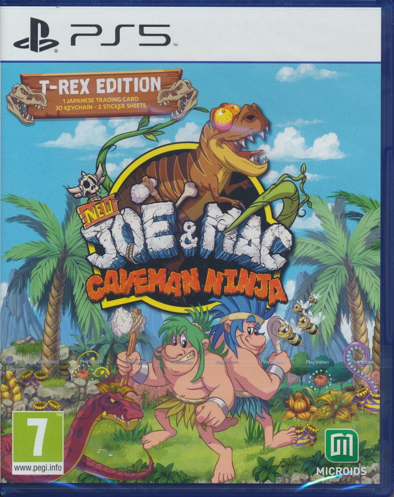 New Joe & Mac Caveman Ninja T-Rex Ed. PS5