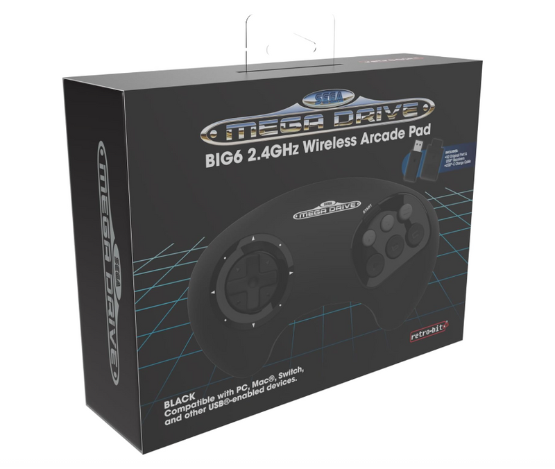 Retro-Bit SEGA MD BIG6 Gamepad USB