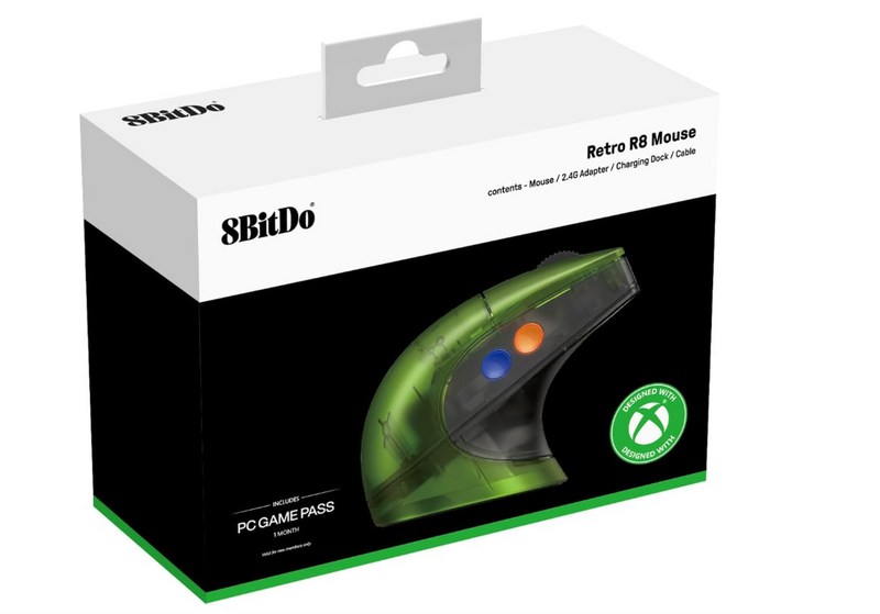 8BitDo Retro R8 Mouse Xbox Edition