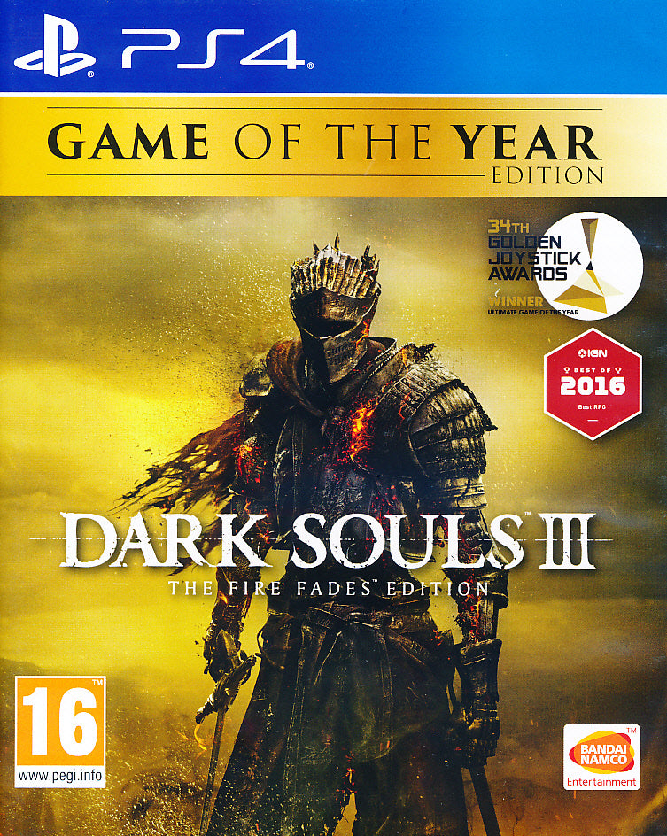 Dark Souls 3 Fire Fades GOTY PS4