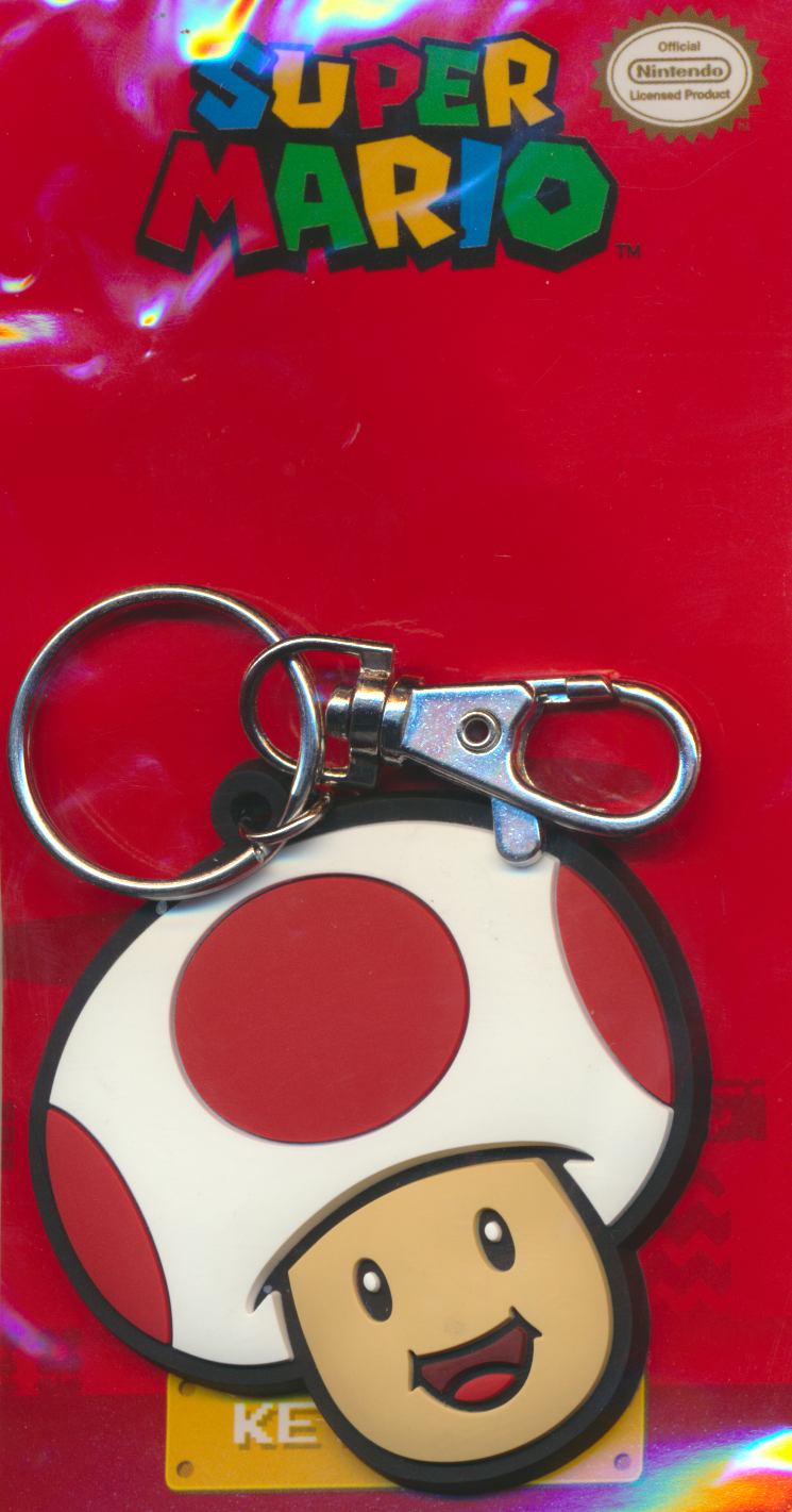 Super Mario - Soft PVC Keychain - Toad