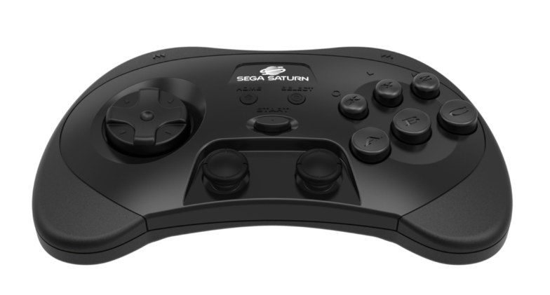 Retro-Bit SEGA Saturn PRO Controller Black