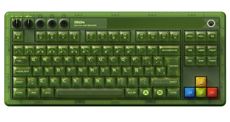 8BitDo Mechanical Keyboard Xbox Ed ISO (ES)