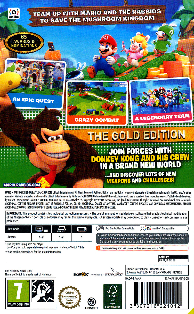 Mario + Rabbids Kingdom GOLD CIAB NS