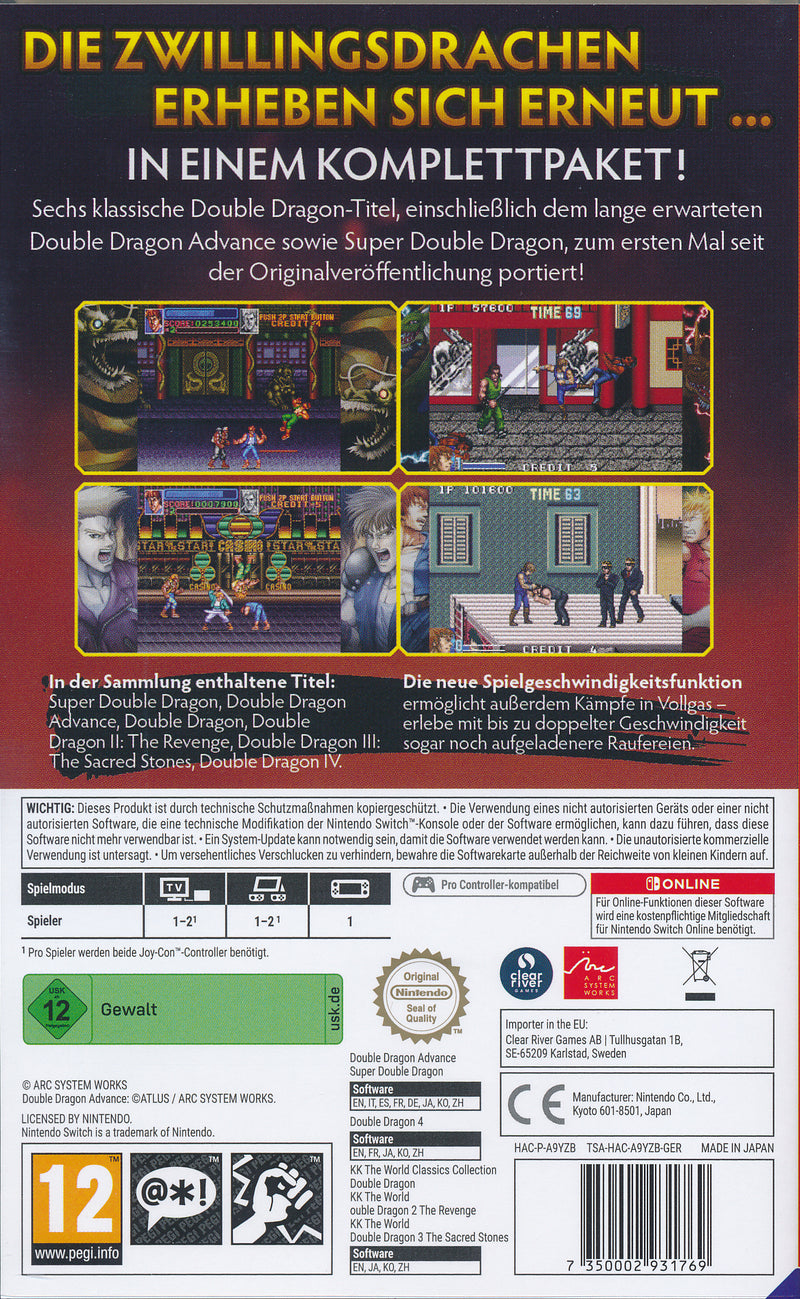 Double Dragon Collection USK NS