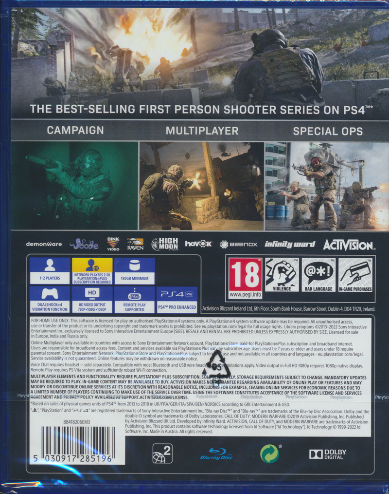 Call of Duty Modern Warfare PS4