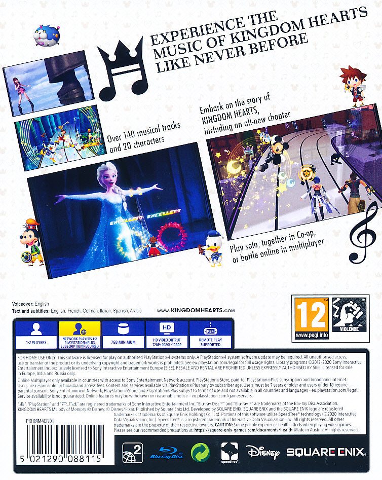 Kingdom Hearts Melody Of Memory PS4