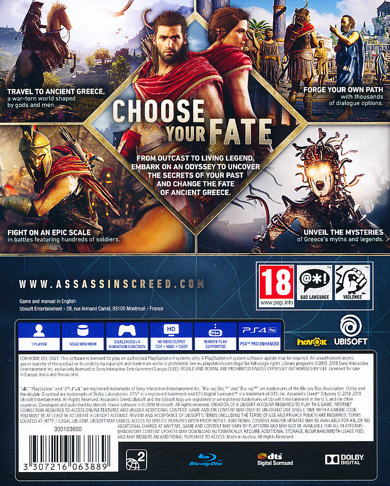 Assassins Creed Odyssey PS4