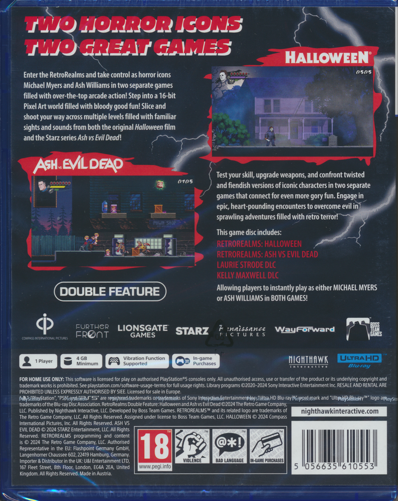 Halloween & Ash vs Evil Dead Retro Realms PS5