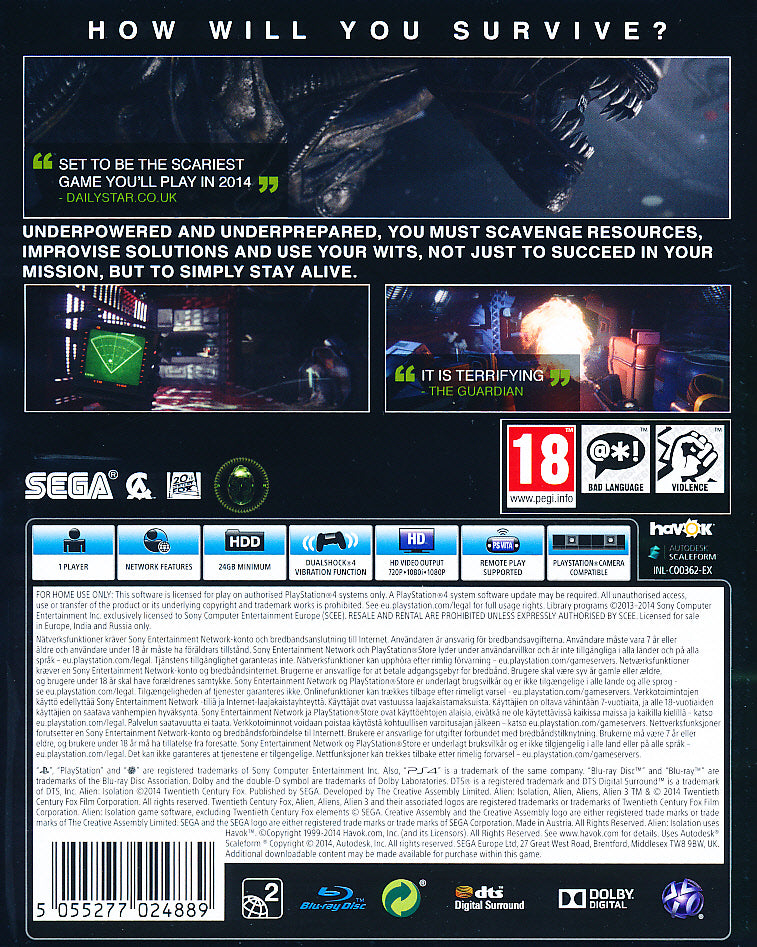 Alien Isolation PS4
