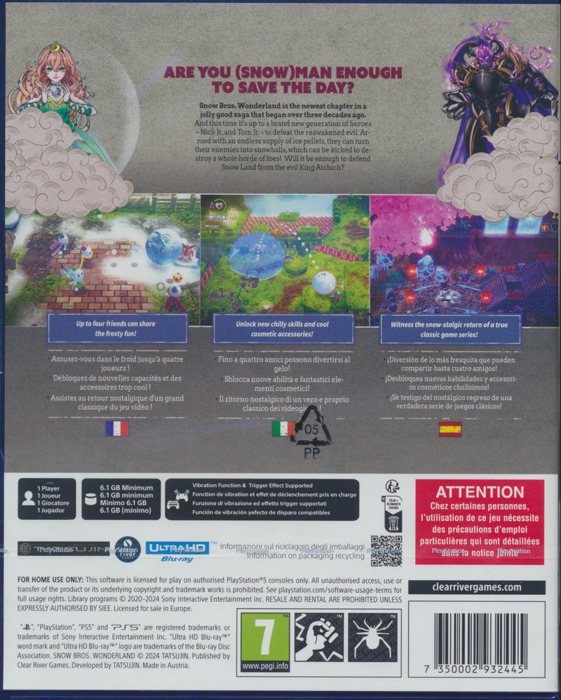 Snow Bros Wonderland PS5