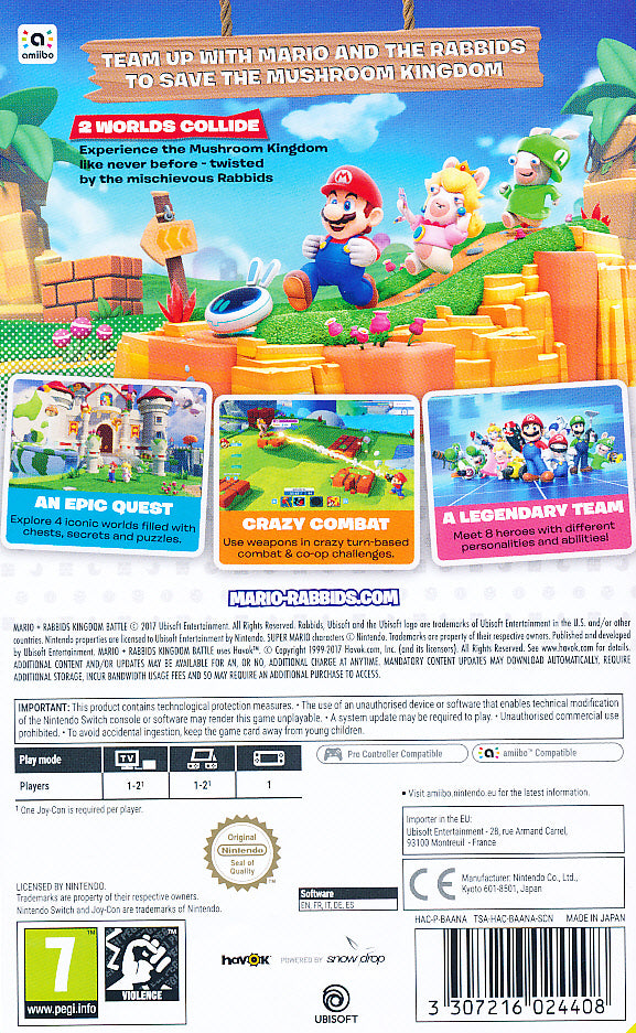 Mario + Rabbids Kingdom Battle NS