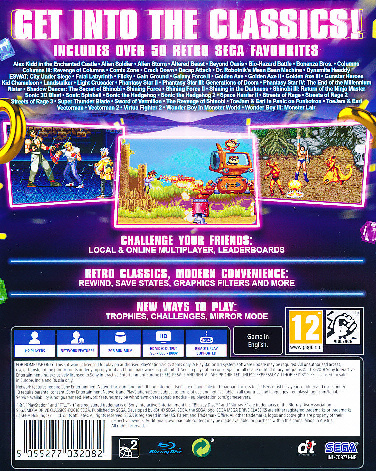 Sega Mega Drive Classics PS4