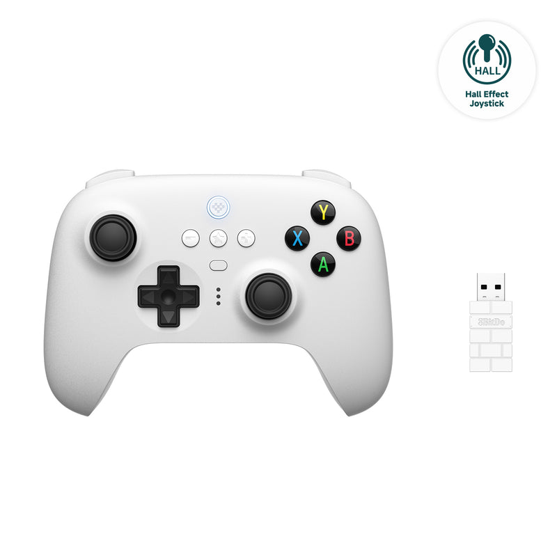8BitDo Ultimate 2.4G Pad PC Hall Ed/White
