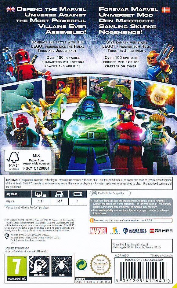 Lego Marvel Super Heroes CIAB NS