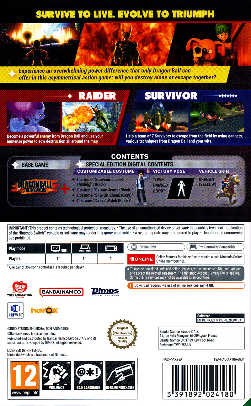 Dragonball Breakers Sp.Ed CIAB NS