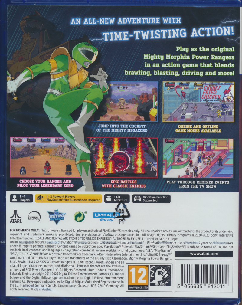 Mighty Morphin Power Rangers Ritas R. PS5
