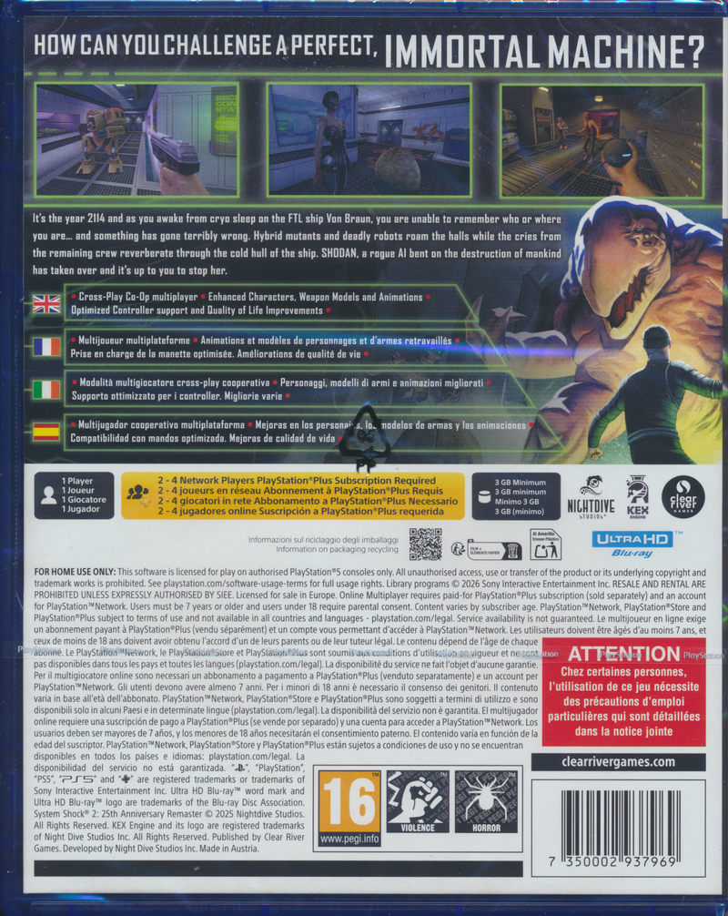 System Shock 2 25th Anniversary Remastered PS5