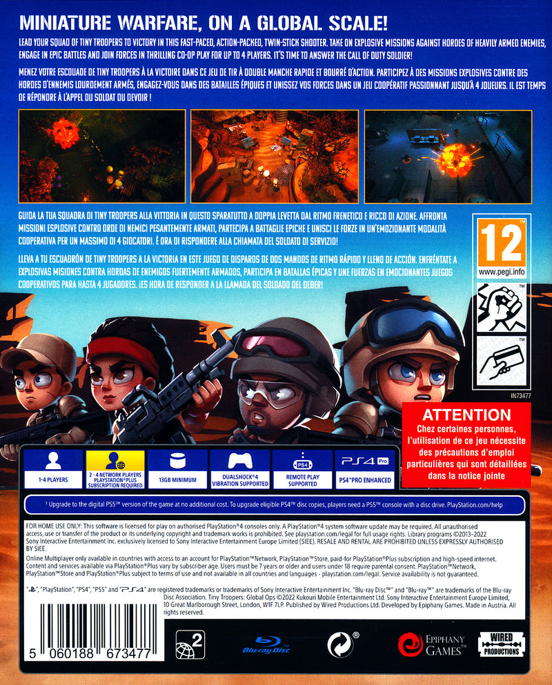 Tiny Troopers Global Ops PS4