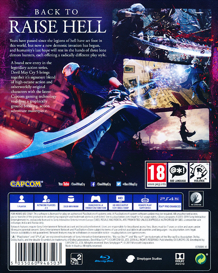 Devil May Cry 5 PS4
