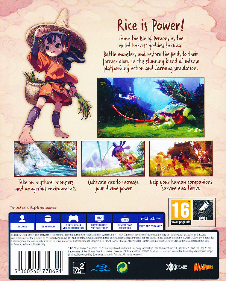 Sakuna of Rice and Ruin PS4