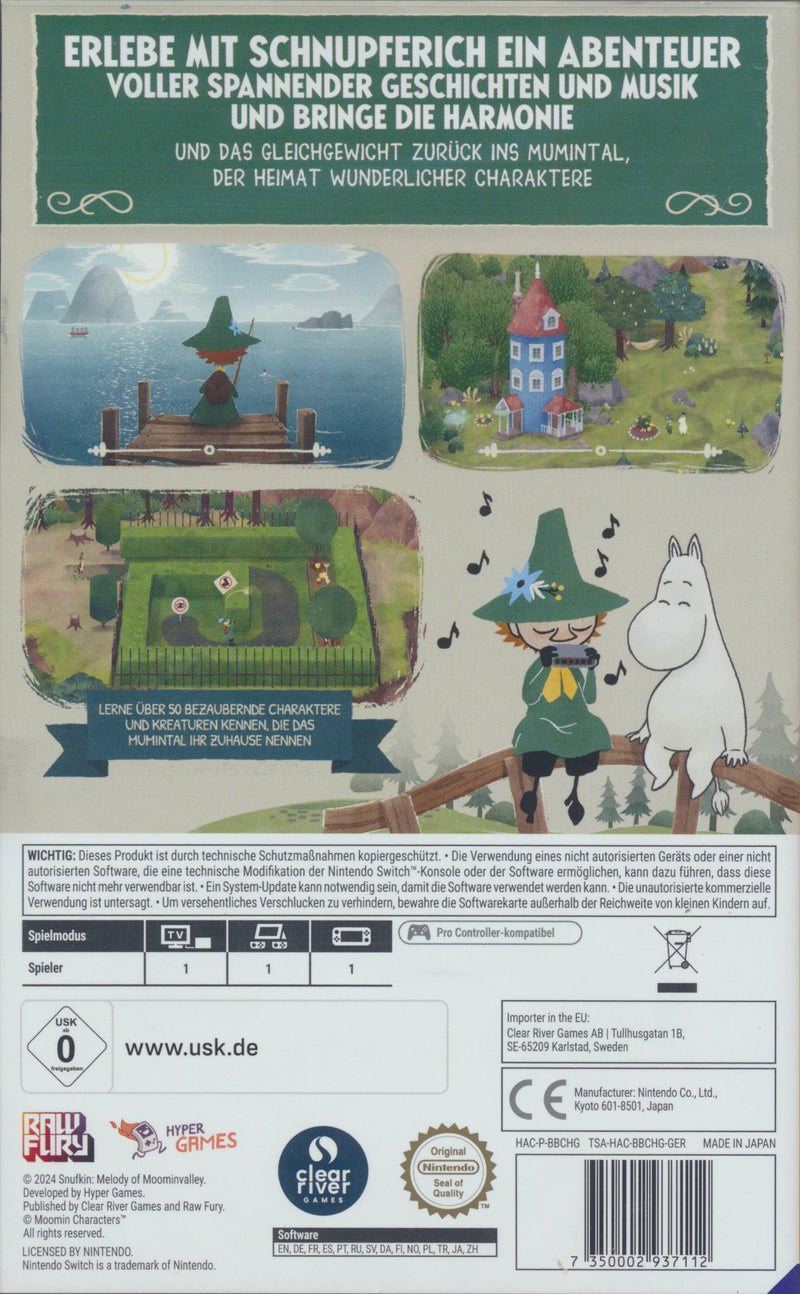 Snufkin Melody of Moominvalley USK NS
