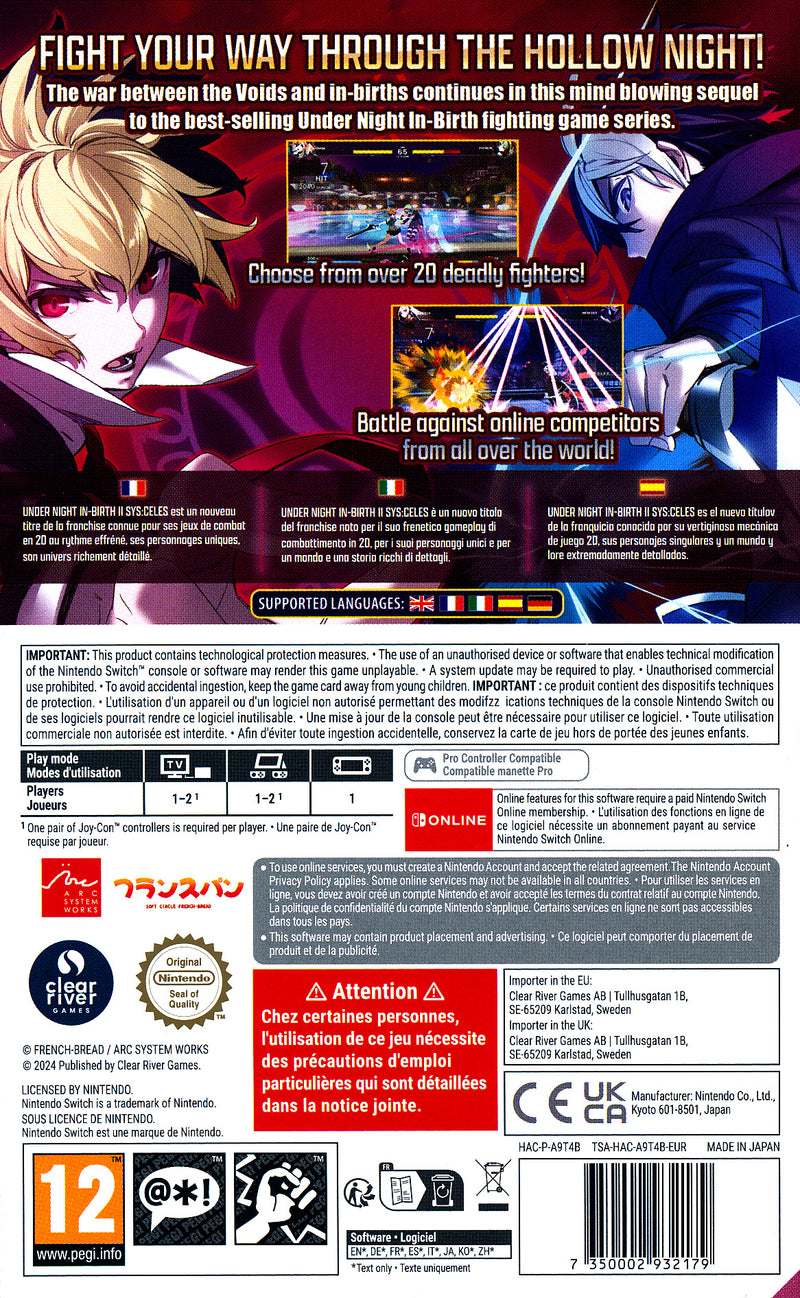 Under Night In Birth 2 NS