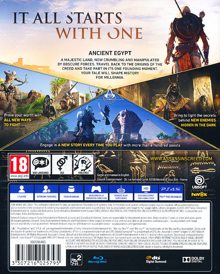 Assassins Creed Origins PS4