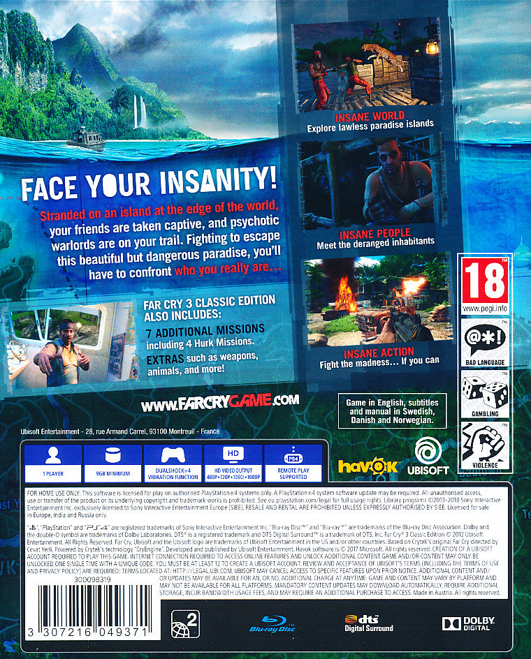 Far Cry 3 Classic Edition PS4