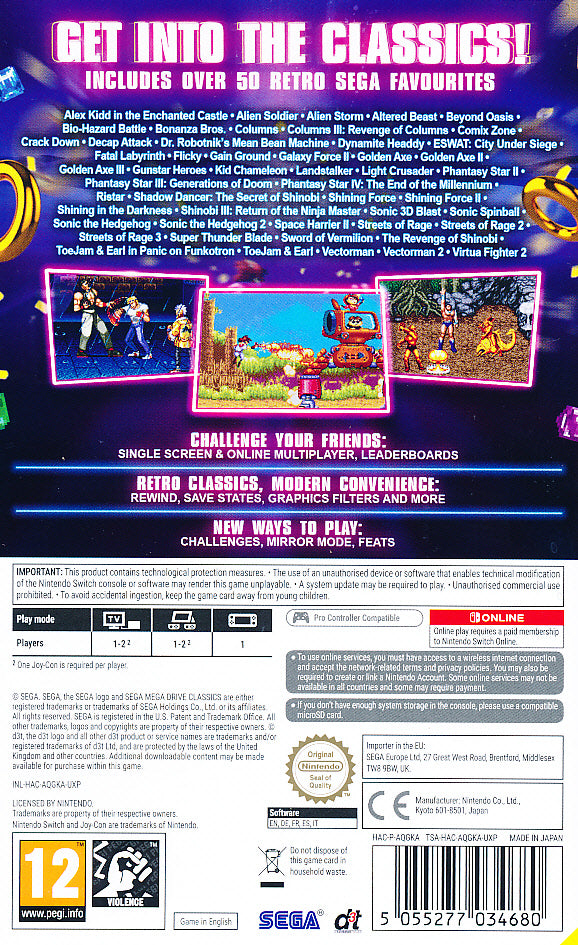 SEGA Mega Drive Classics NS