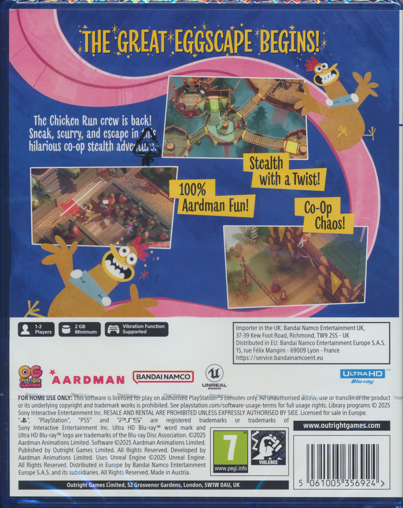 Chicken Run Eggstraction PS5
