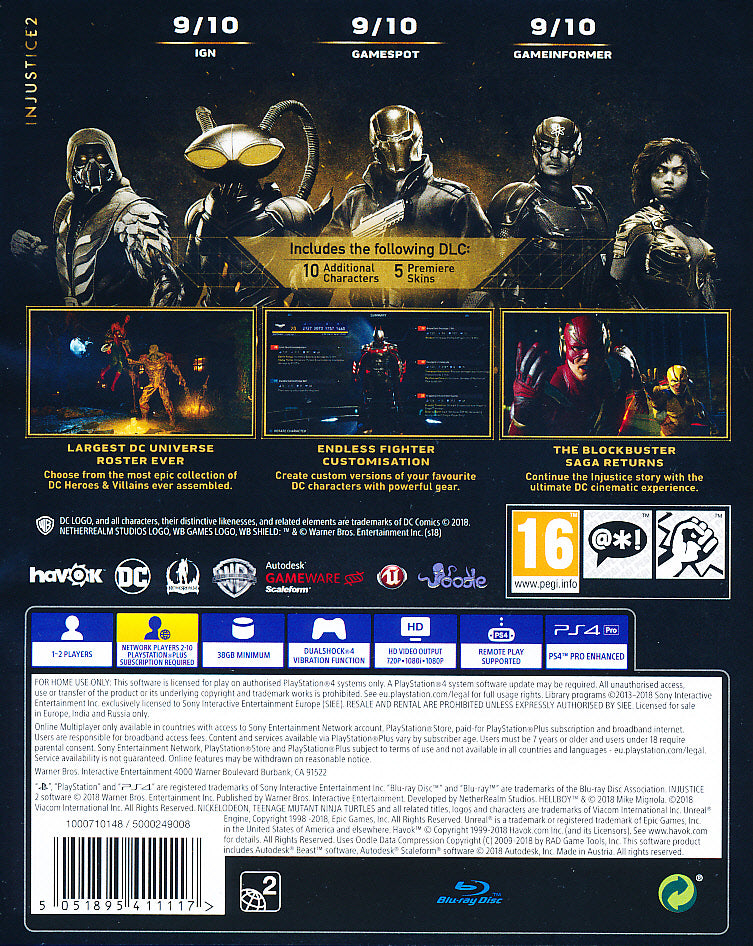Injustice 2 Legendary Edition PS4