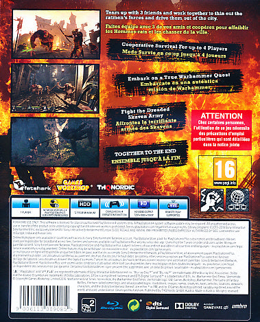 Warhammer End Times Vermintide PS4