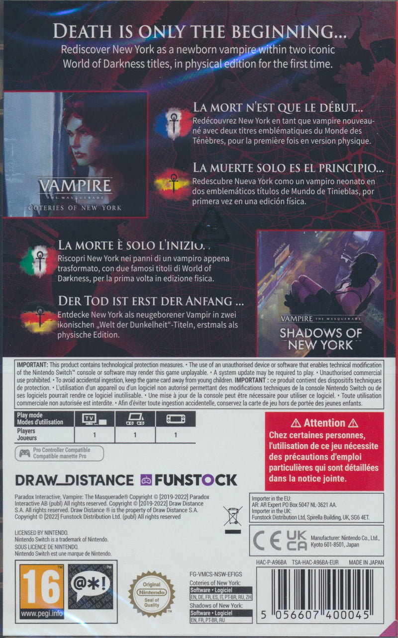 Vampire The Masquerade NY Bundle NS