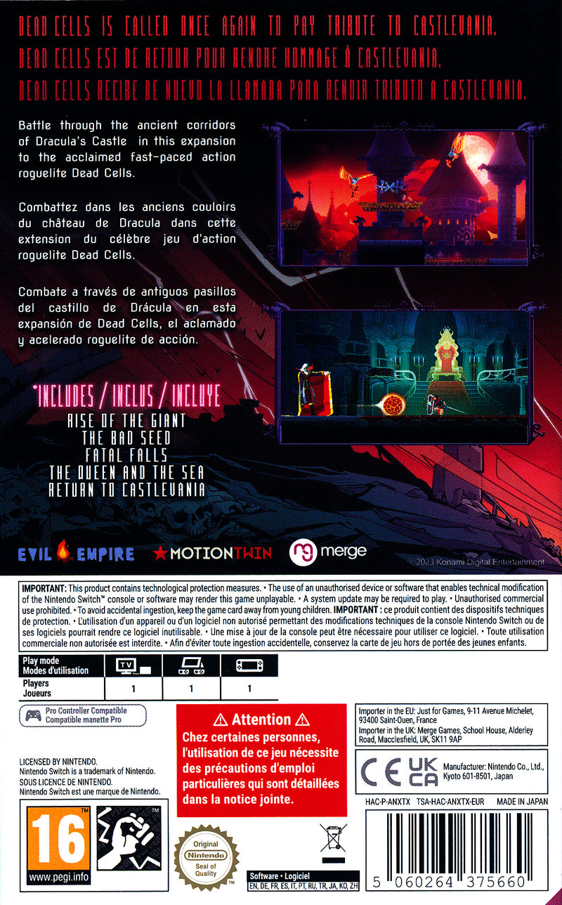 Dead Cells Return to Castlevania NS