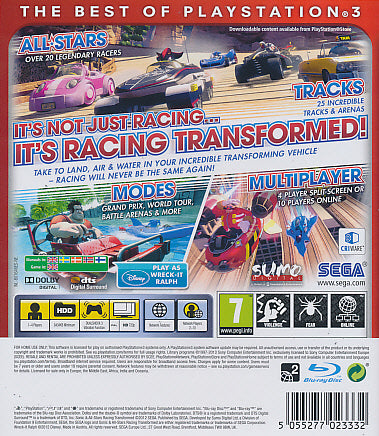 Sonic & Sega ASR Transform. Ess.PS3