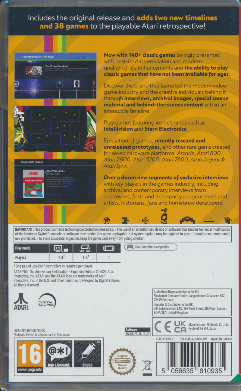 Atari 50 The Anniversary Celebration EE NS