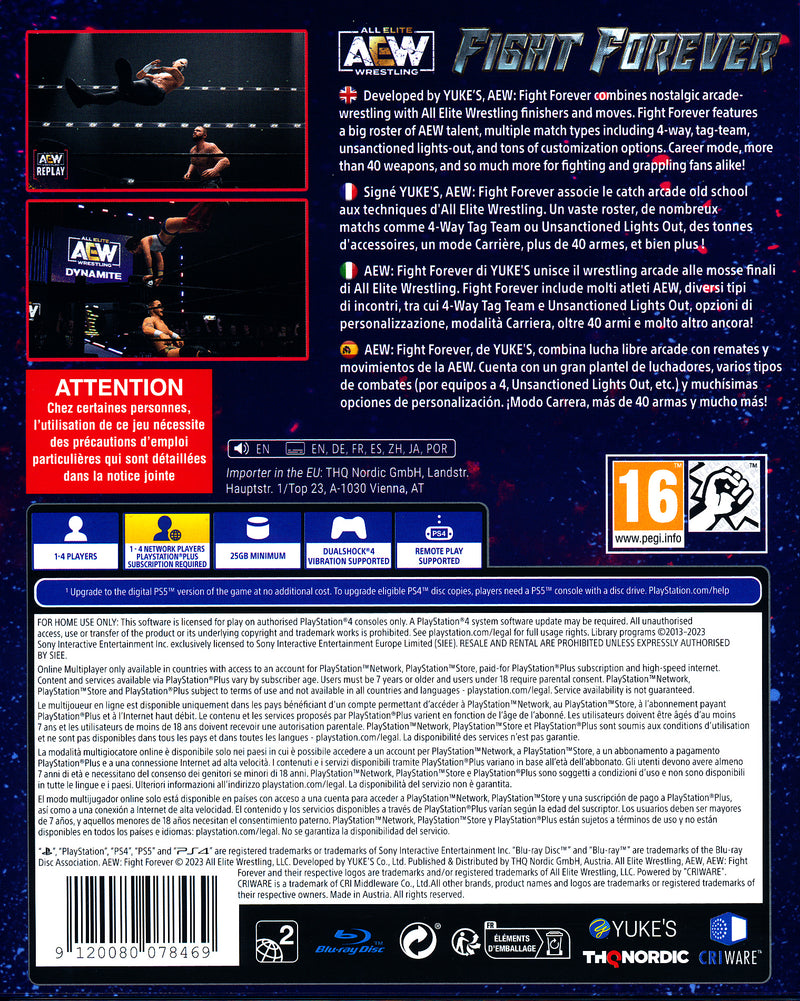 AEW Fight Forever PS4