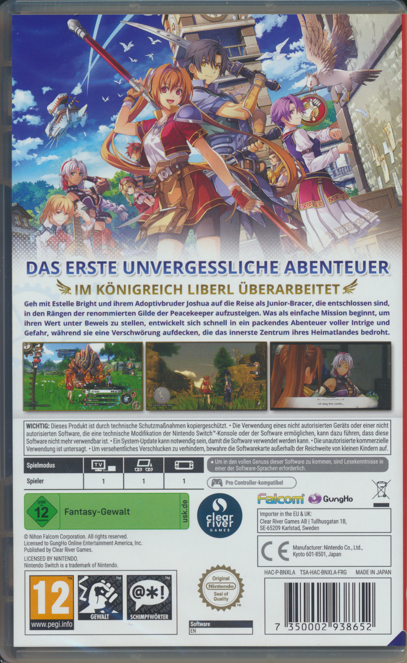 Trails in the Sky 1st Chapter USK NS