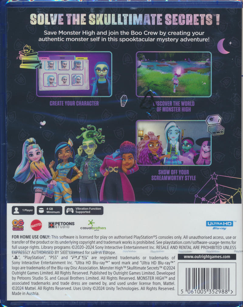 Monster High Skulltimate Secrets PS5