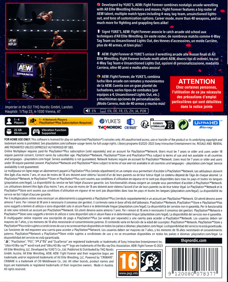 AEW Fight Forever PS5