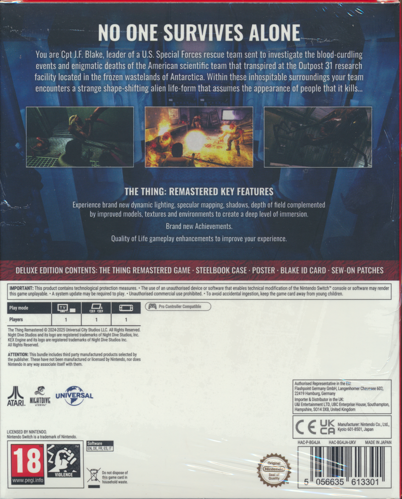 The Thing Remastered Deluxe Ed. NS