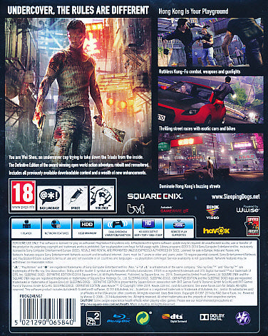 Sleeping Dogs Definitive Ed. PS4