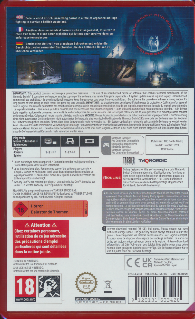 Reanimal Deluxe Ed. NS2