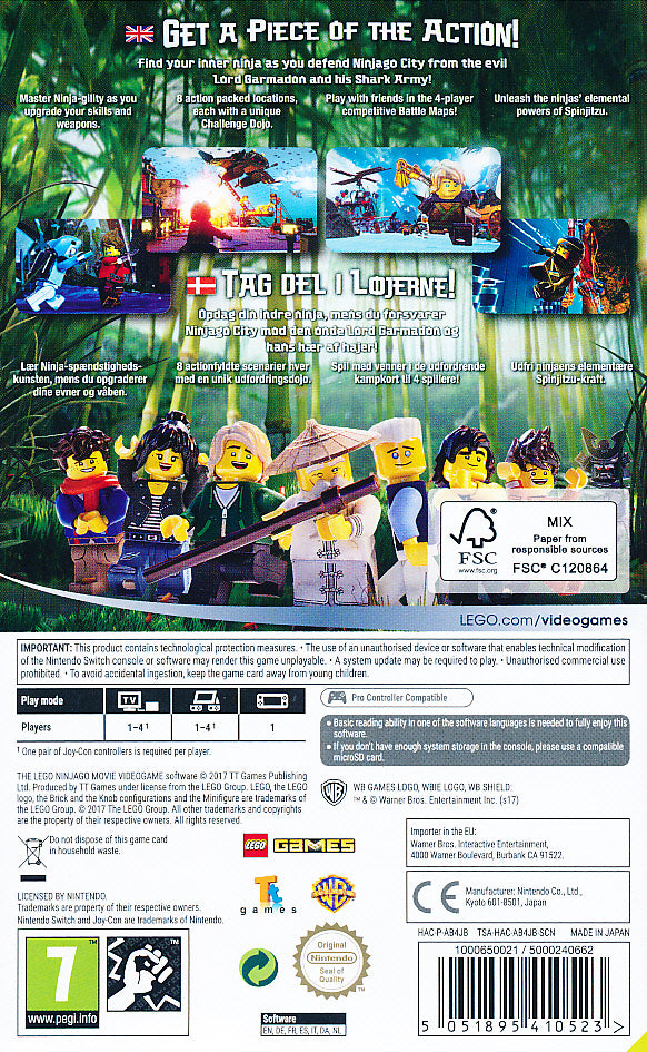 Lego Ninjago Movie Game NS