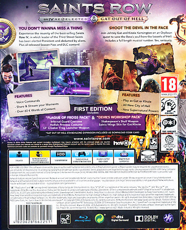 Saints Row IV Re-Elect & Gat PS4